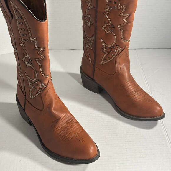Women's Size 7.5 Brown Boots New - Picture 2 of 15